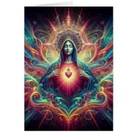 Psychedelic Sacred Heart of Mary