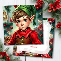 Whimsical Elf | Personalized Christmas Holiday Card