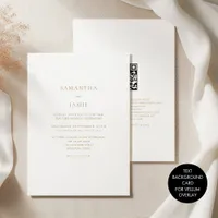 Simple Gold Text Background for Vellum Overlay Invitation