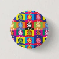 Donald Trump Pop Art Round Pin-Back Button