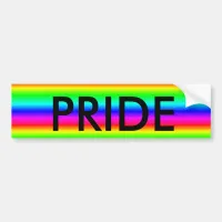 Rainbow "Gay or LGBT PRIDE" Bumper sticker