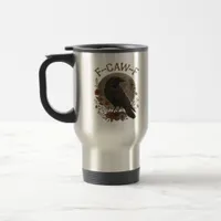 Funny Crow F-Caw-F Humor Gothic Essential Trendy S Travel Mug