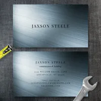 Modern Brushed Steel  Business Card