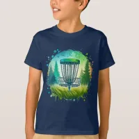 Green and Blue Disc Golf Themed T-Shirt