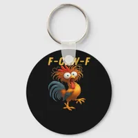 F-Caw-F-Chicken Essential Retro Classic Keychain