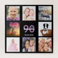 90th birthday 90 photo collage black woman jigsaw puzzle