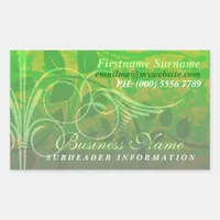 Elegant Garden Vines Product LabelBusiness Sticker