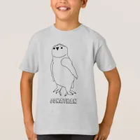 T-Shirt - Owl to Color with Name