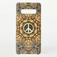 Golden Hexagon Forest Peace Samsung Galaxy S10+ Case