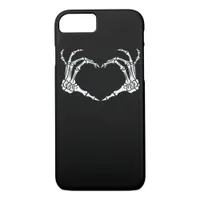 Skeleton Hand Heart Halloween Design Aesthetic iPhone 8/7 Case