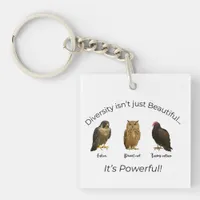 FDT Defending Diversity Bold Statement Keychain