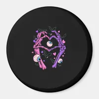 Heart Skeleton Hands - Halloween Pastel Goth Eyeba Magnet