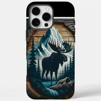 Moose In The Mountains iPhone 16 Pro Max Case