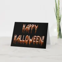 Halloween Suffering Text Card