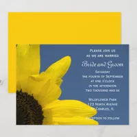 Sunflower and Blue Sky Wedding Invitation
