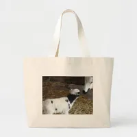 Funny Face's Lamb Large Tote Bag