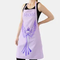 Angel With Sparkly Wings | Pink And Purple Mom Apron