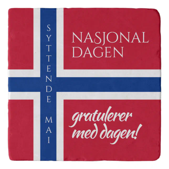 Syttende Mai May 17th Norwegian National Day Flag Trivet