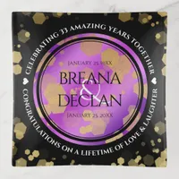 6th 33rd 47th 48th Amethyst Wedding Anniversary Trinket Tray