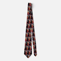 Vintage Lady and Fireworks Neck Tie