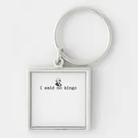 No Kings In America Bold Casual Keychain