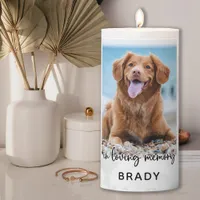 In Loving Memory Pet Memorial Pillar Candle