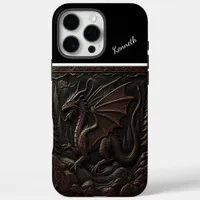 Dragon Carving on Mountain Top iPhone 16 Pro Max Case