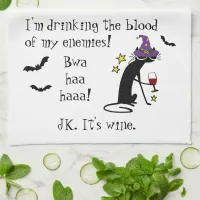 Blood of My Enemies, JK Wine, Black Cat Kitchen Towel