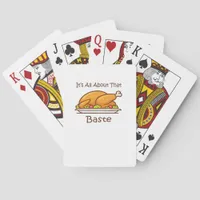 All About That Baste Thanksgiving Trendy Aesthetic Poker Cards