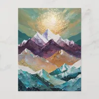 Colorful Mountains Postcard