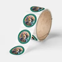 Custom Round Photo Circle Return Address Classic Round Sticker