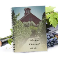 Vineyard and Rustic Red Barn Wedding Notebook