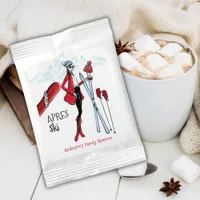 Apres Ski Family Reunion Red Blue  Hot Chocolate Drink Mix
