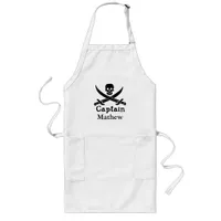 Personalized Pirate Captain Long Apron