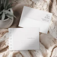 Modern Simple Grayscale Casual Wedding Envelope 