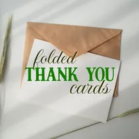 Folded Thank You Cards