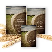 Rustic Hay Bales Ranch Farm Wedding Stationery Collection