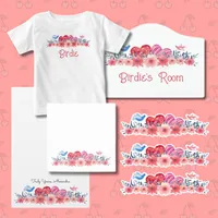 Hearts, Flowers, and Little Birds Design