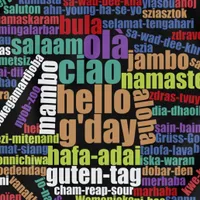 WOW Colorful Hello in Many Languages Word Cloud