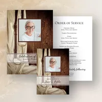 Rustic Horse Bit and White Satin Western Funeral Memorial Collection