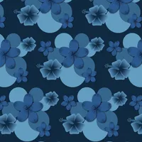 Navy Blue Tropical Theme