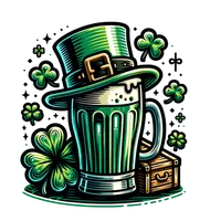 Green Beer and Leprechaun Hat