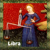 Libra Zodiac Sign Vintage Scales Birthday Party