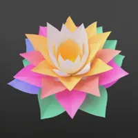 W2A Elegant Multi-Colored Lotus Flower