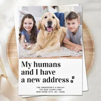 Pet Moving Announcements - Dog Cat New Home New Address