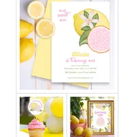Pink Lemonade Lemon Birthday