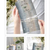 Rustic Baby’s Breath Mason Jar Wedding