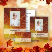 Shades of Autumn Funeral Service / Celebration of Life Memorial Ideas