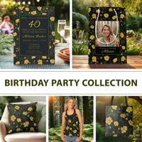 Elegant Yellow Buttercup Birthday