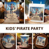 Tropical Island Kids' Pirate Party Design